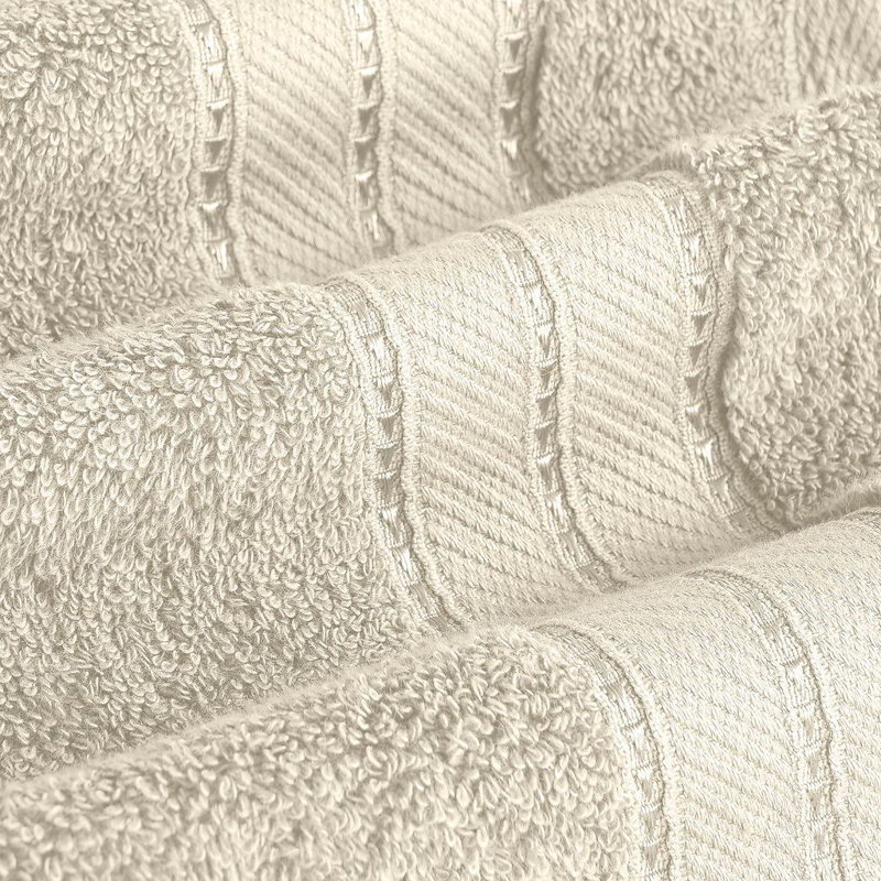 Modern Threads - Spun Loft 6-Piece 100% Combed Cotton Towel Set - Bath Towels, Hand Towels, & Washcloths - Super Absorbent & Quick Dry - 600 GSM - Soft & Plush