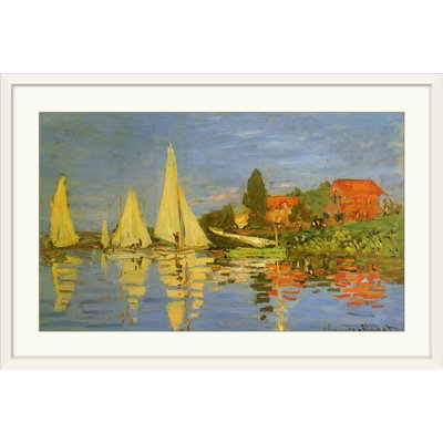 «Argenteuil Yacht Race» par Claude Monet - reproduction imprimée