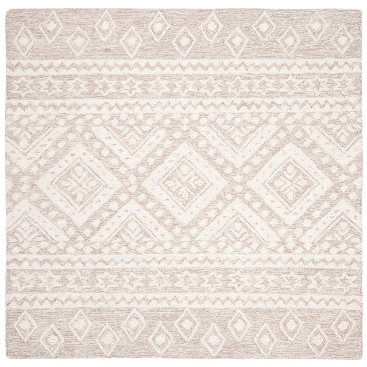 Vedika Hand Tufted Wool And Cotton With Latex Geometric Rug