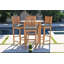 Huntington Outdoor 5 - Piece Bar Height Table with Cushions-1412812061