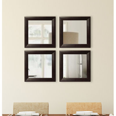 Arazeli Solid Wood Flat Wall Mirror