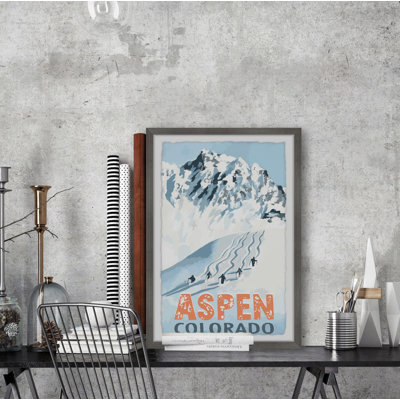 Skiing Aspen - Single Picture Frame Print