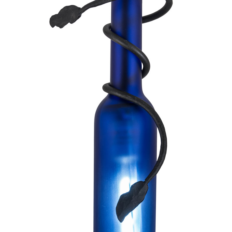 Greenbriar Oak 1 - Light Pendant, Frosted Blue, 84" H x 4" W x 4" D