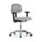 PERCH Chrome Turnalar Task Chair with Adjustable Armrests | Desk Height 17-22"-24926550