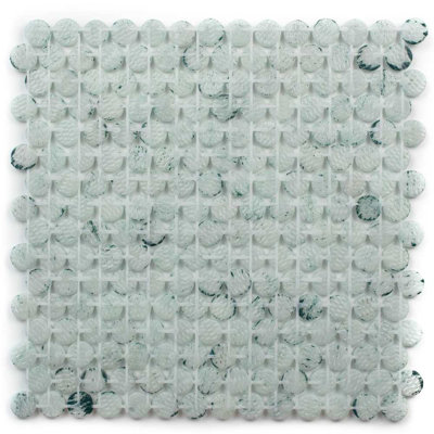 Eterna Penny 12"x12" Recycled Glass Mosaic Tile