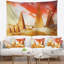 Paysage des grandes pyramides à la tapisserie de gizeh-28484655
