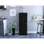 Armoire de rangement à porte simple avec quatre tablettes intérieures Belleria-1249257307