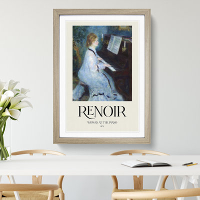 Woman at the Piano Print by Pierre-Auguste Renoir - Picture Frame Painting