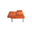 Canapé-lit de bureau 67 po en cuir, pliable double, avec table basse, multifonctionnel-1979779332