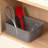 Durable Woven Plastic Storage Baskets With Handles For Shelves, Cabinets, Pantry, And Organization, Multi-Purpose Ventilated Storage Bin, Pack Of 6