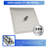 10" Ceiling Mount Ultra Thin Rainfall Shower Head 2.5 GPM Square Overhead Shower-101692202