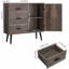 Armoire de rangement au sol avec porte et 3 tiroirs-434867077
