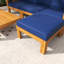 Ensemble de canapé modulaire d'extérieur en bois 5 pièces avec coussins et table basse-748817658