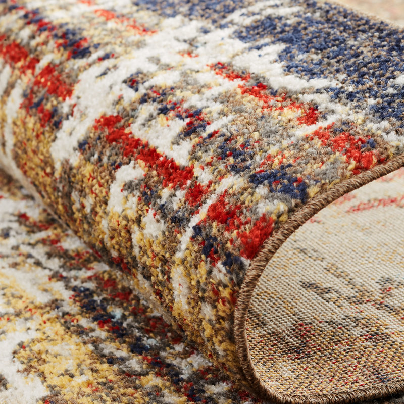 Dean Southwestern Area Rug in Gold, Rectangle 2' x 3'