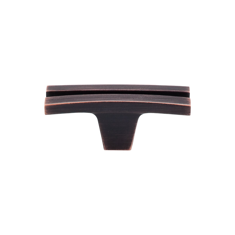 Flared 2 5/8" Length Geometric Knob, Tuscan Bronze