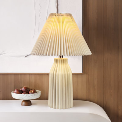 Lampe de table plissée Rhea