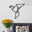 Accessoire mural en métal peint à la main 40,2 po x 4,7 po x 23,2 po | 100% métal avec une épaisseur de 0,03 pouce | Conception unique, ajoute élégance et caractère à n'importe quel espace | Parfait pour le salon, la chambre à coucher ou le bureau