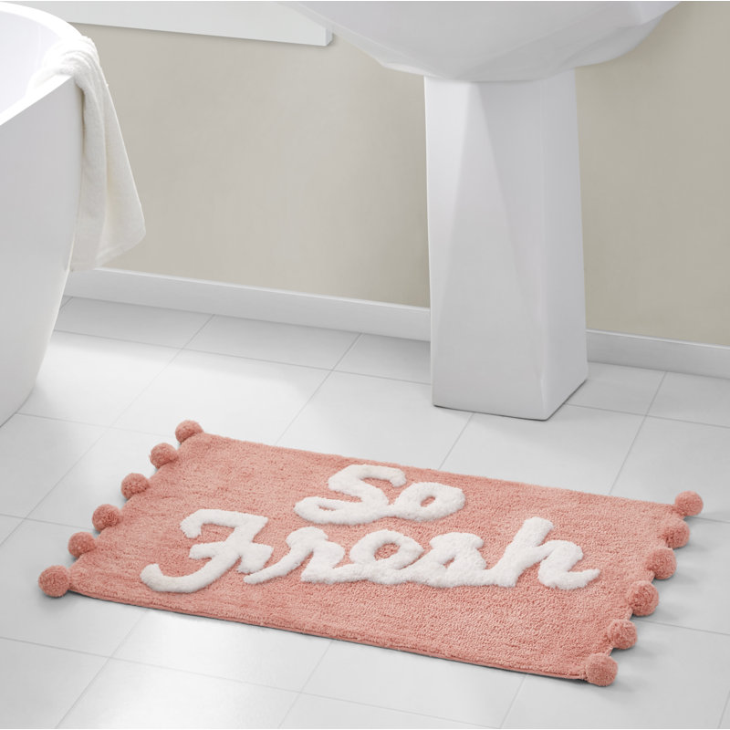 So Fresh Pom Pom Bath Runner, 20 W" x 32 L"