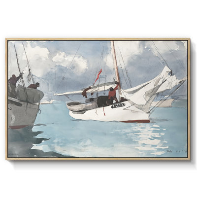 Bateaux de pêche, Key West, 1903 - Winslow Homer, toile tendue avec châssis