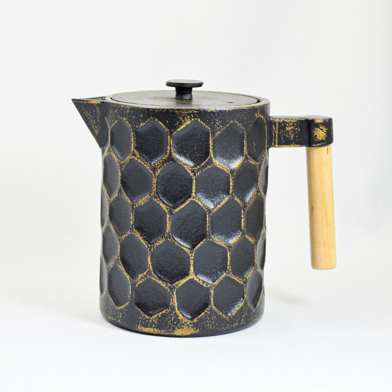 August Grove Bolyard 12ml Teapot, Gold