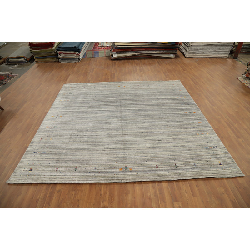 Tribal Gabbeh Style Square Area Rug 10x10