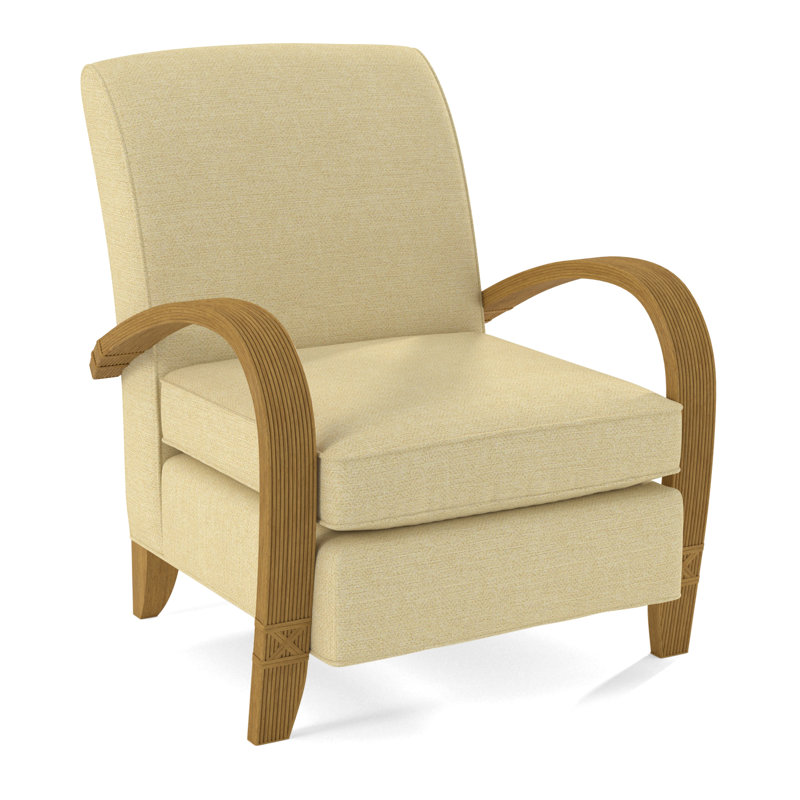 Vero Armchair, Honey, White Performance Fabric; 0851-94