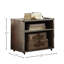 Aluminum Nightstand With & Power Dock, 2 Compartments, Fascinating Style And Dock Incorporated Nightstand, Silver Tone