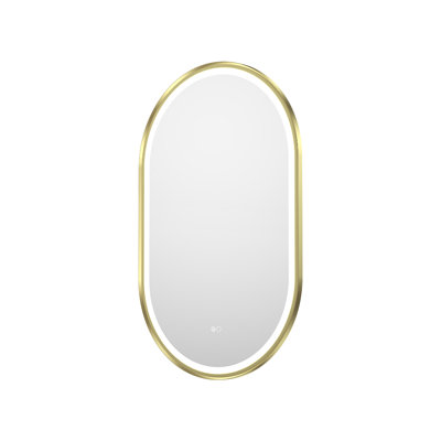 ZC-Mirror  36" H Wall Mounted Bathroom Framed LED Mirror With Memory Function