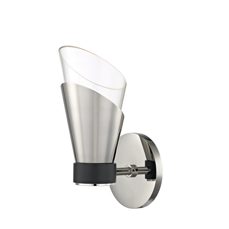 Angie Armed Sconce, Polished Nickel