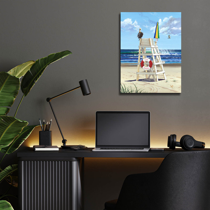 Art mural en verre Dovecove «Pelican Perch» par Scott Westmoreland, H 16 po x l 12 po x P 0,13 po