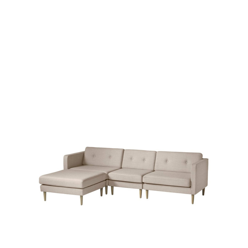 Firhoj Square Ottoman, Beige