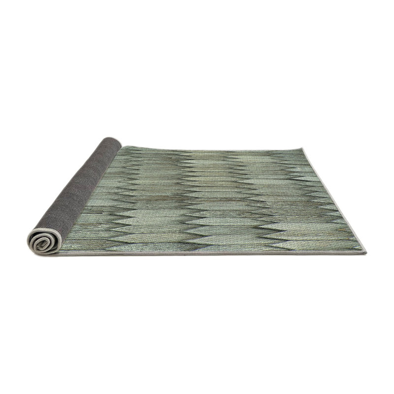 Tapis vert lumineux tissé à la machine, Carré 5 pi