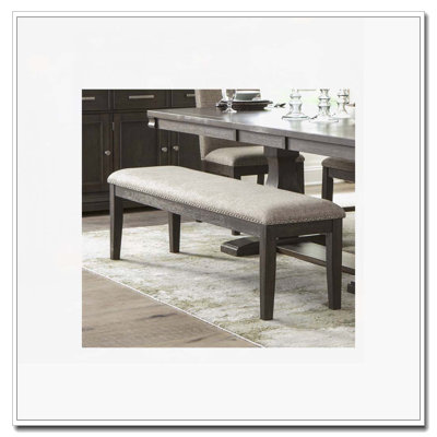 Naihead Trim Upholstered Dining Bench