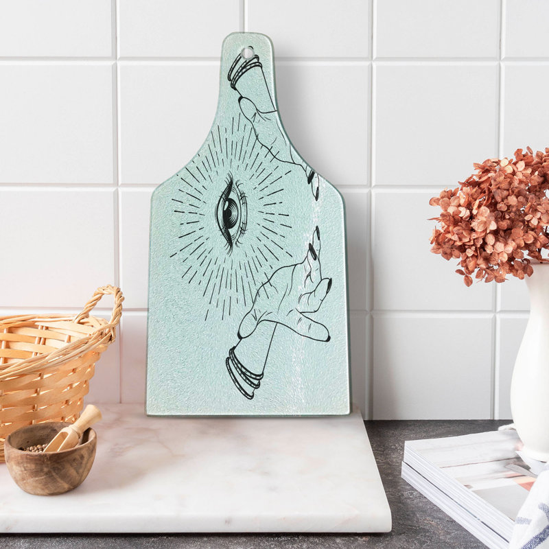 Planche à découper en verre trempé Ambesonne