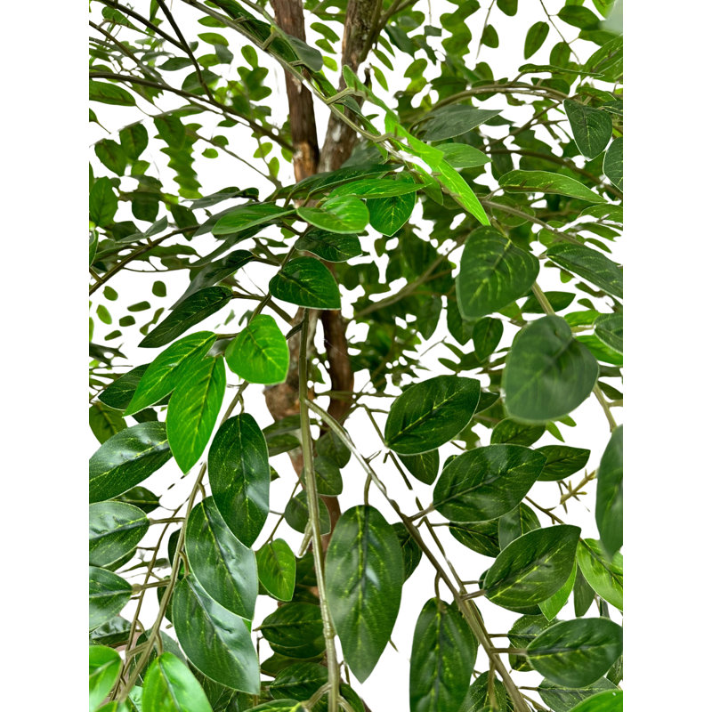 Handmade Artificial Wisteria Tree with Real Wood, 72'' H x 30'' W x 30'' D