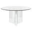 Abbott Round Glass Dining Table