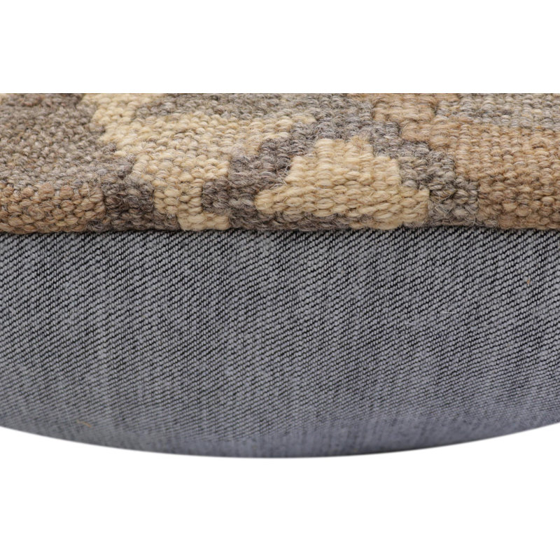 Humphrey 100% Wool Throw Square Pillow Cover & Insert