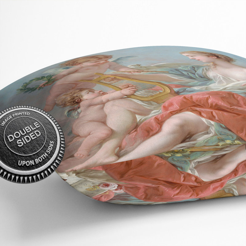 Allegory of Music Scatter Cushion, 55cm H x 55cm W x 20cm D