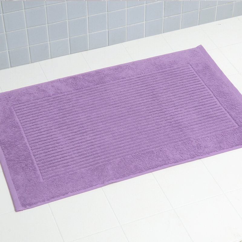 Madely Rectangle Bath Mat, Lilac