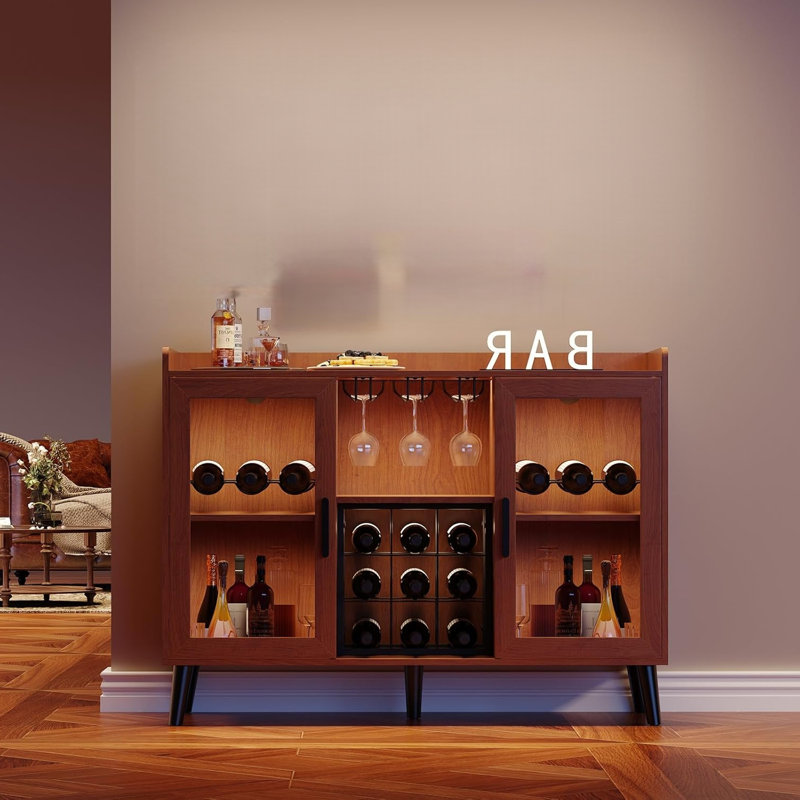 119.9cm Bar Cabinet, Brown