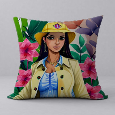 Abstract Reversible Throw Pillow