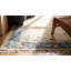 Antique Peking Chinese Allover Floral Ivory 1900s Rug