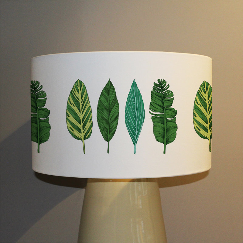 22cm H Canvas Drum Pendant Shade ( Clip On )
