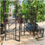 Arche de jardin en métal avec barrière avec pot de fleurs W80.71 * H97.24