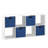 Decorative 8 Cube Bookcase With Premium Fabric Bins-110051052