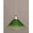 Cord Hung Mini Pendant Shown In Black Copper Finish With 10" Amber Crystal Glass-32464173-32464175-32464184