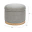 Naka 21.5" Wide Round Storage Ottoman with Storage-58138227-58138224