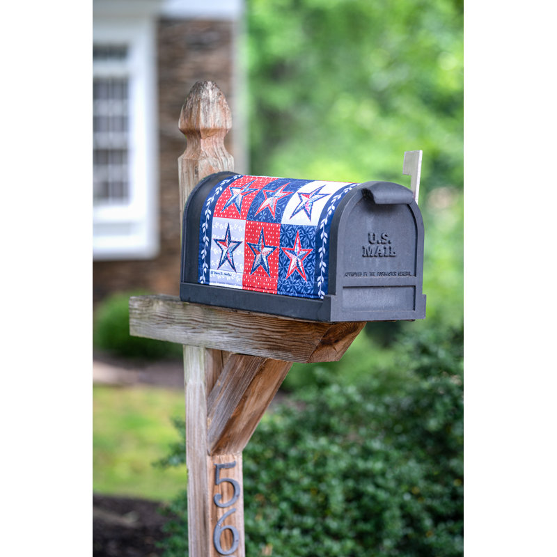 Couvercle de boîte aux lettres magnétique en polyester patriotique