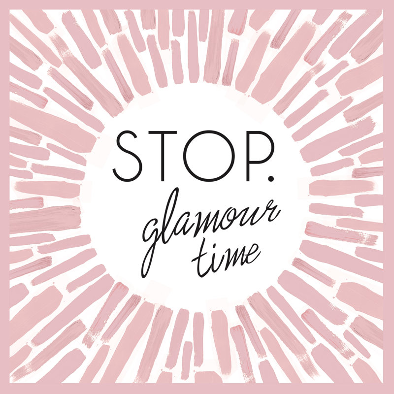 Glamour Time Pink - Wrapped Canvas Print, 76cm H x 76cm W x 3.8cm D