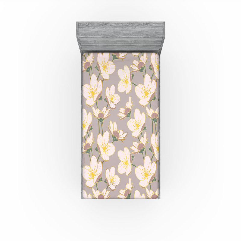 Drap-housse japonais Ambesonne, Drap-housse de taille simple